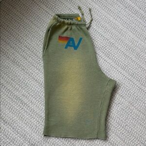 Green Joggers with Logo
